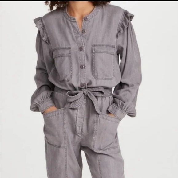 Marie Belted Tencel Jumpsuit - Picture 2 of 7